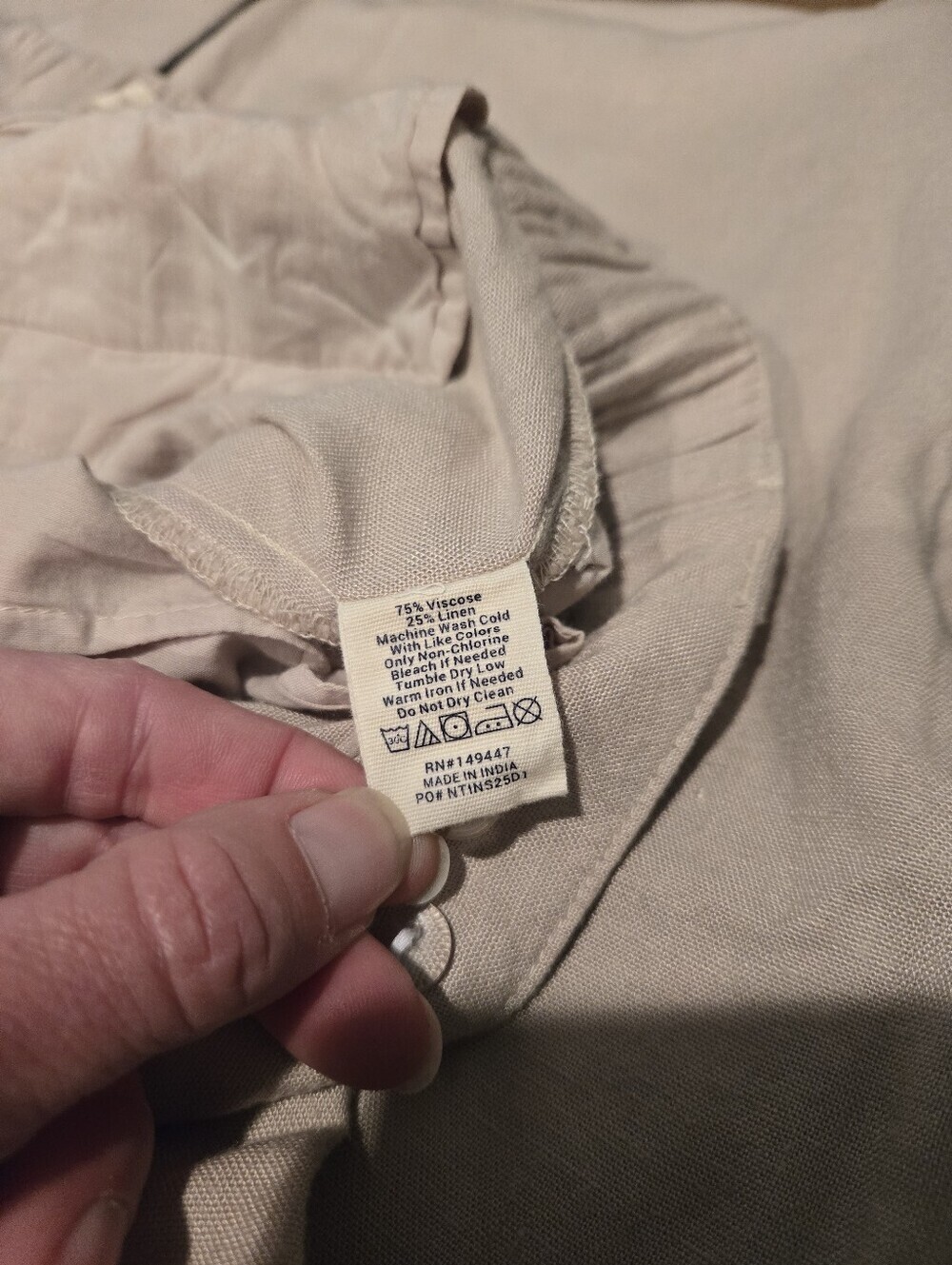 The Normal Brand Leukos Linen-Blend Trouser in Sandstone - Picture 7 of 7